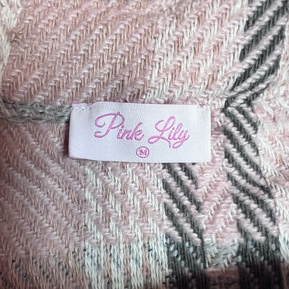 Pink Lily Plaid Mini Skirt in Pink and Gray - Picture 3 of 5